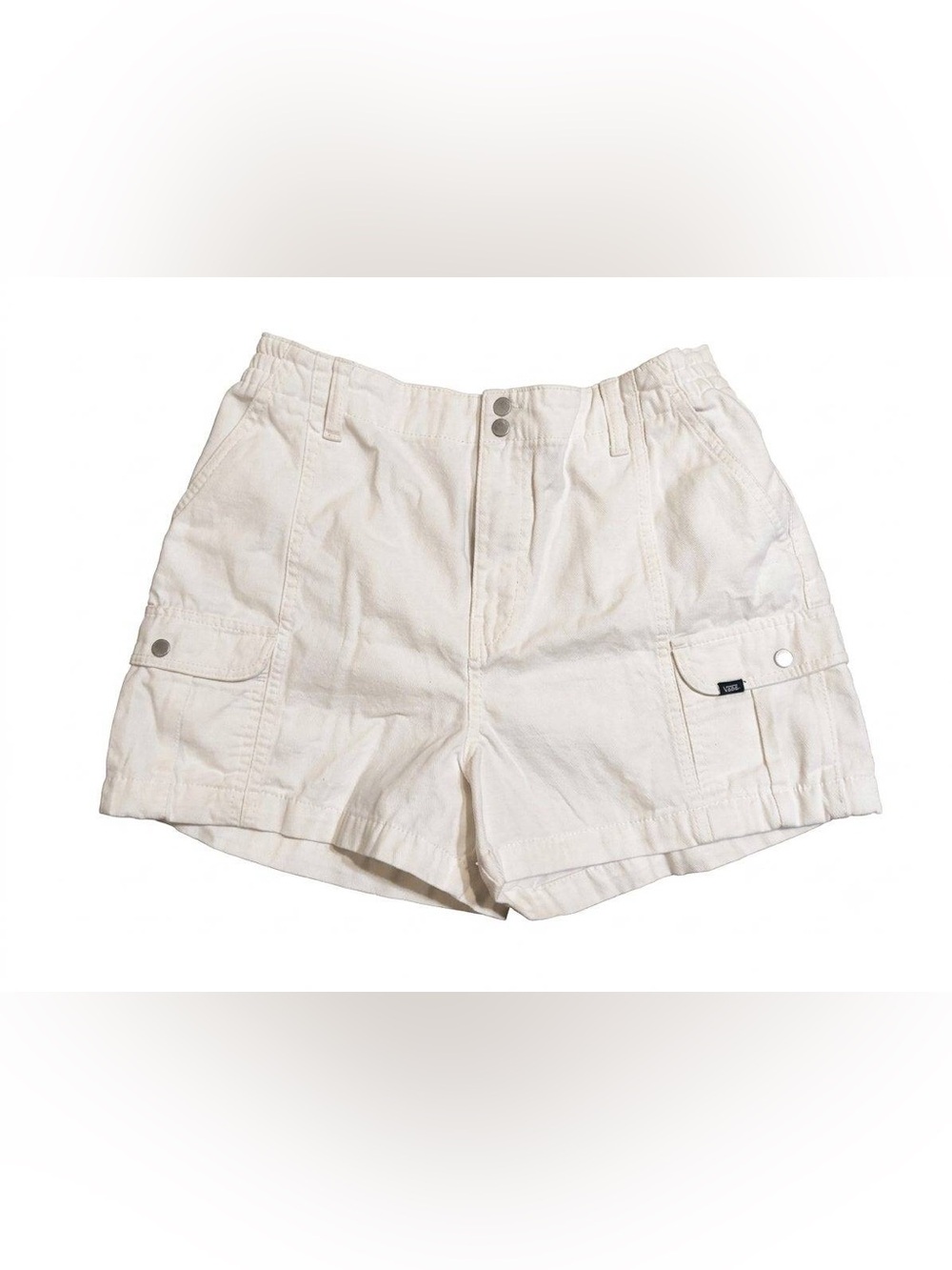 Vans Cream Utility Cargo Shorts for Women
